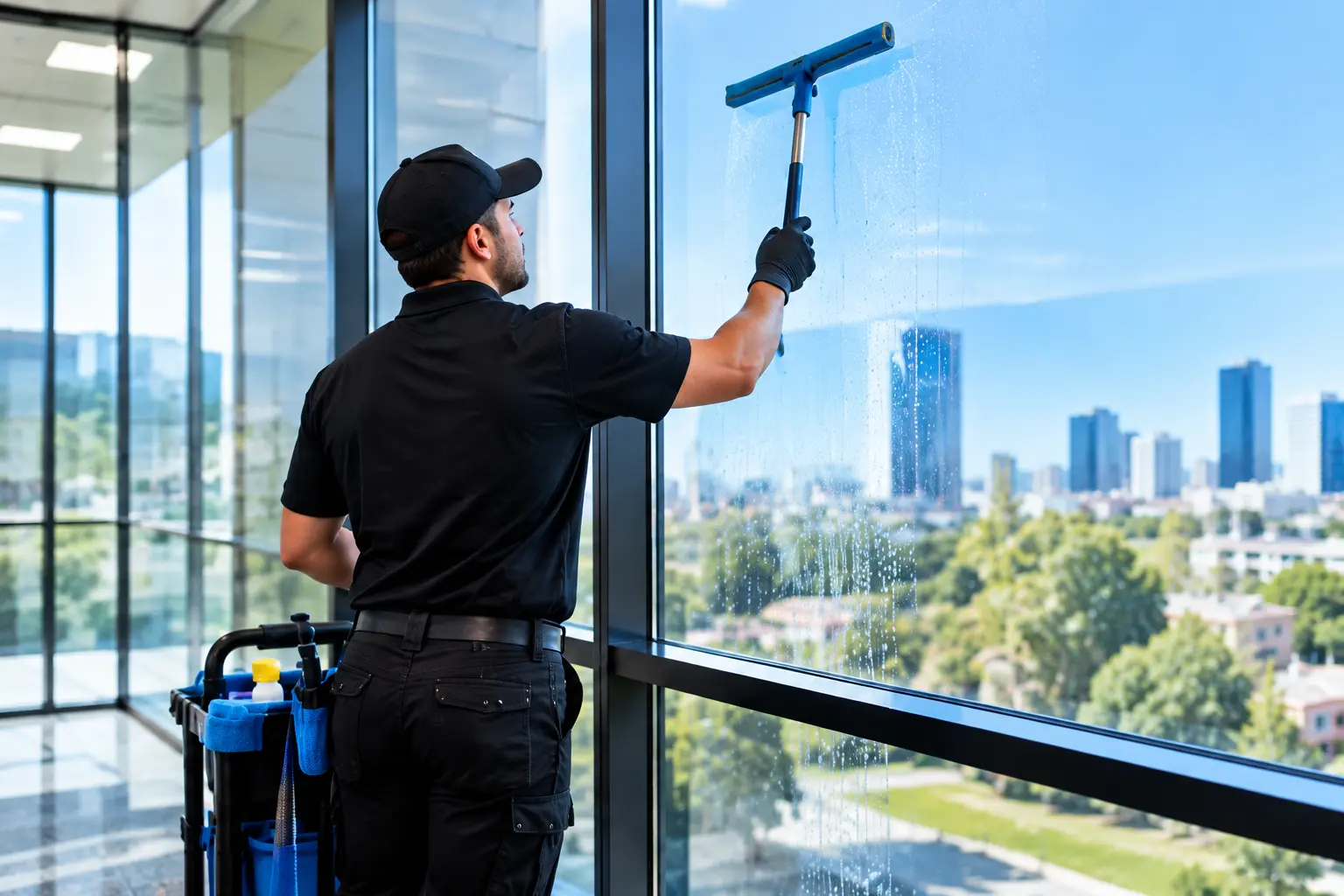 Golden Touch professional cleaning commercial windows